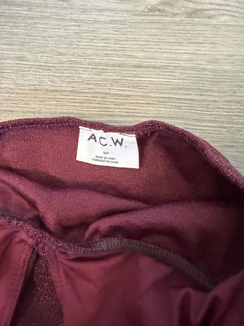 Burgundy Sparkle Shimmer Halter Top Low Cut Going Out Top Open Back Top - Picture 3 of 3